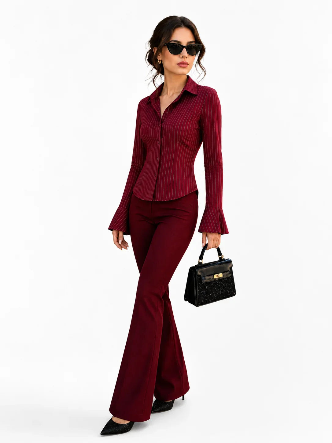 Get This Burgundy Power Look Under $122